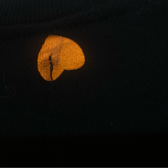 Colorful Metallic Hearts and Stars Sweatshirt Small - Picture 3 of 5